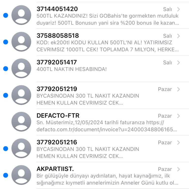 Vodafone Yabancı Numaradan Mesaj Ve Arama
