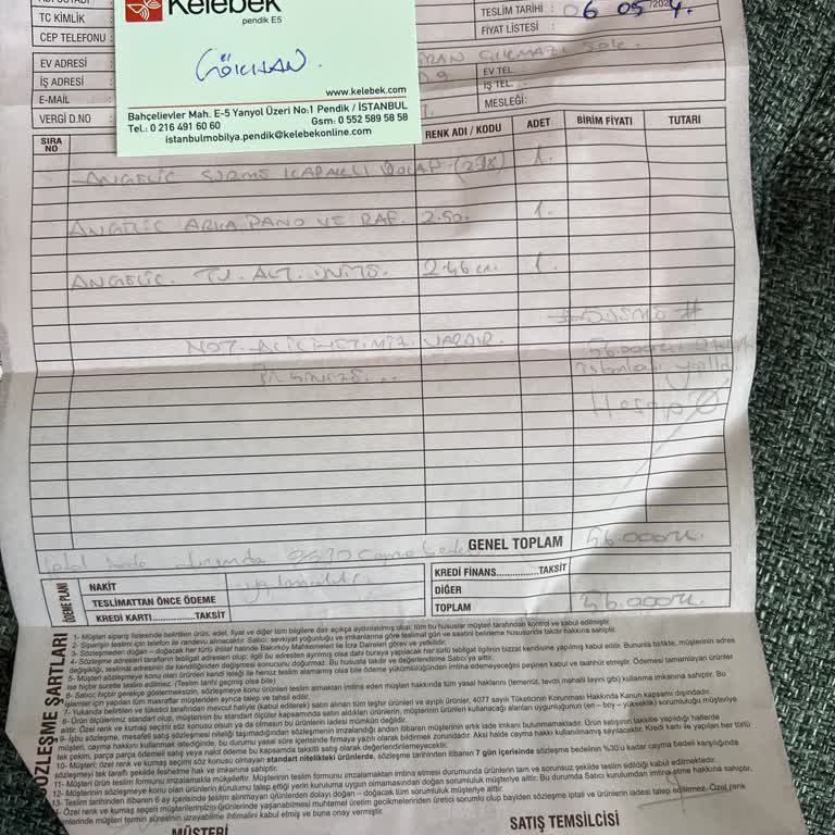 Kelebek Mobilya Zamanında Teslim Edilmeyen Sipariş