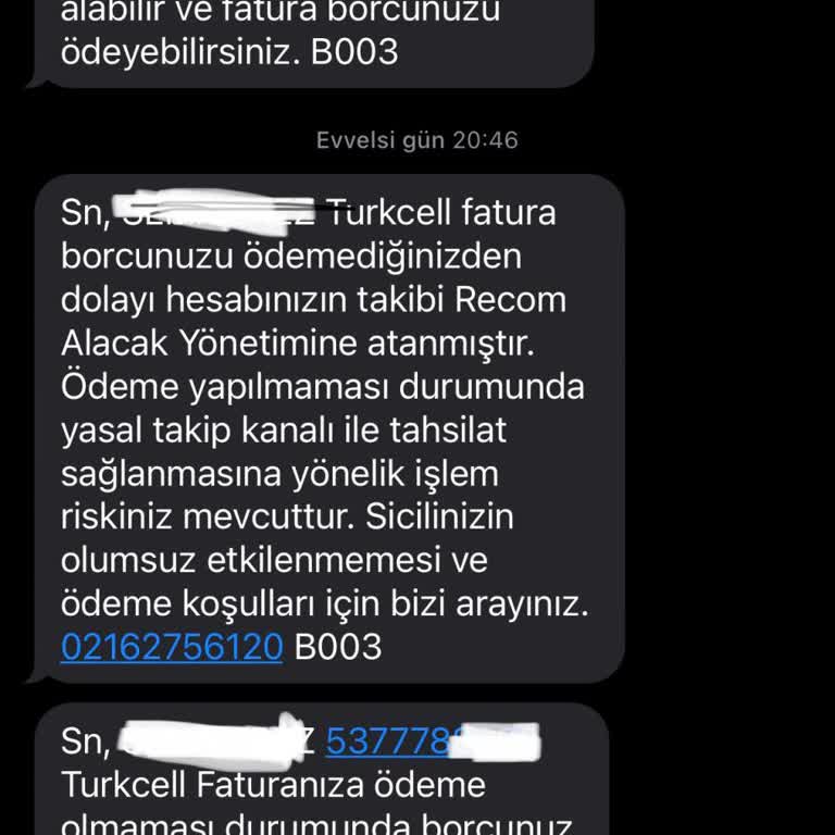 Turkcell Hat İptali Kabul Etmemesi