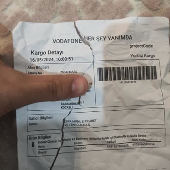 Vodafone Yanımda Ve Erpa Holding Yanlış Ürün Gönderimi
