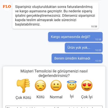 FLO Ayakkabı FLO Siparişimi Göndermiyor! Sipariş İptal Etmiyor!