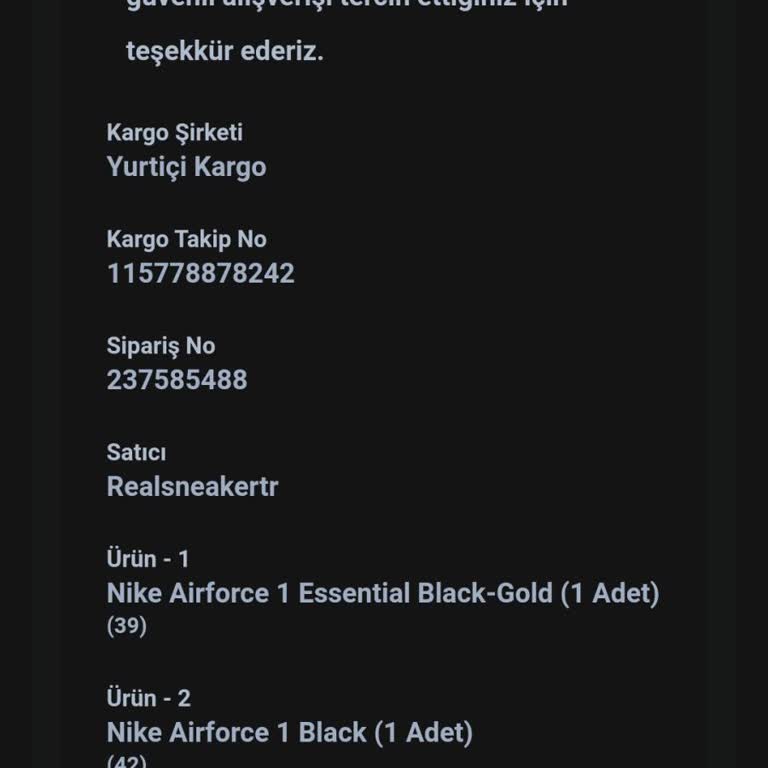 Shopier 237585488 Numaralı Siparişim Eksik Geldi.