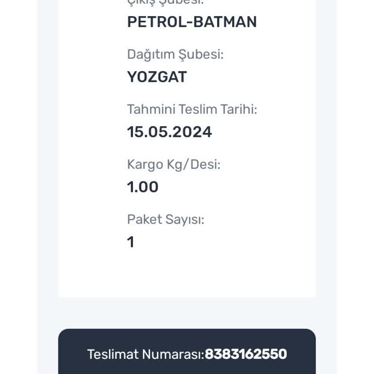 Trendyol Çıkış Şubesinde Bekletilen Kargo