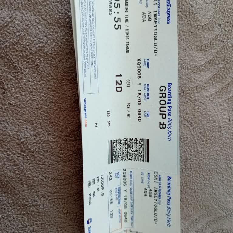 SunExpress Hava Yolları Uçağımı Çalışan Personelin Duyarsızca Tavırları Yüzünden Kaçırdım.