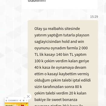Realbahis 264 Bin TL Bakiye Kaybı Ve Çekim Sorunu