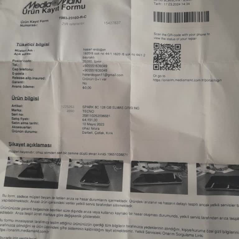 Media Markt Sigorta Kasko Sorunu Müşteri İletişimi Problemi