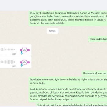 H&R Butik İade Kabul Etmiyorlarmış