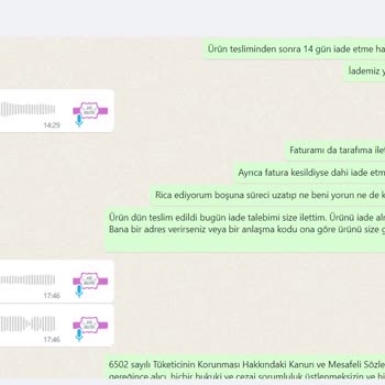 H&R Butik İade Kabul Etmiyorlarmış