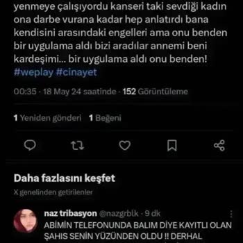 WePlay Panel Yüzünden Öldüren Kardeşimiz