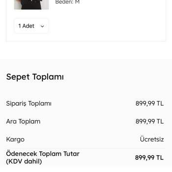 Mavi 850 TL Ve Üzeri Kargo Ücretsizken Kargo Adımında Ücret Talep Edilmesi