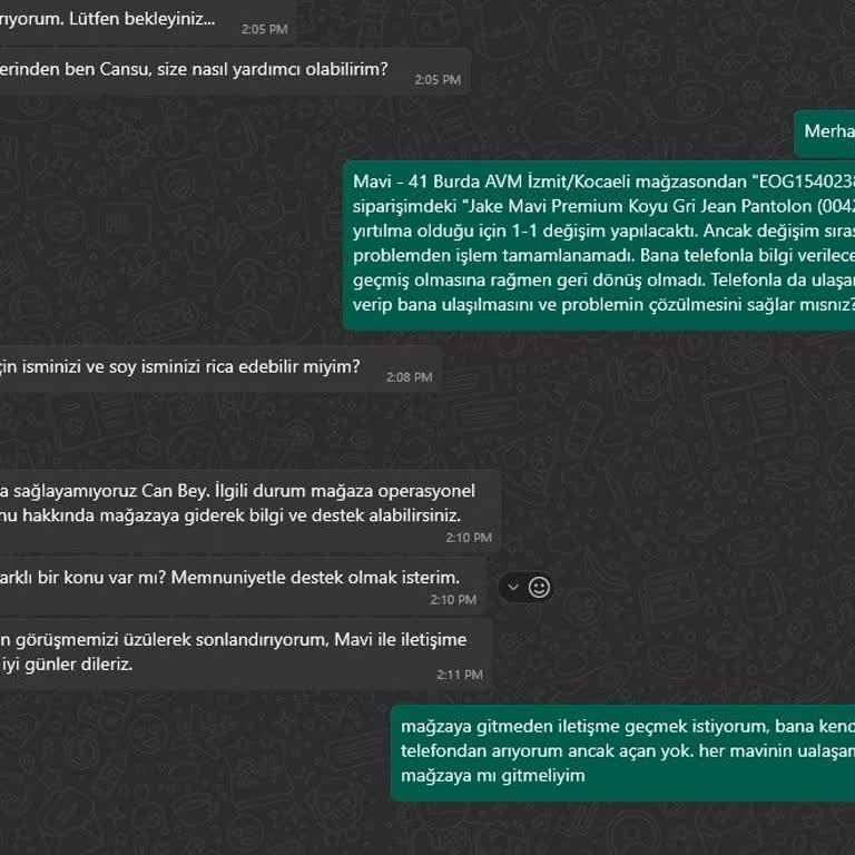 Mavi Bilgisiz Personel, Kötü Müşteri Hizmetleri