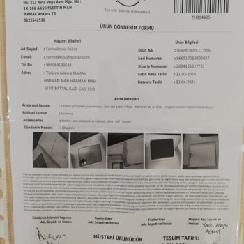 Huawei Nova 11 Kusurlu Ürününü Kabul Etmiyor