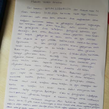 Huawei Nova 11 Kusurlu Ürününü Kabul Etmiyor