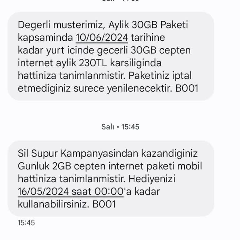 Türk Telekom 230 TL İnternet Lik Paketini Habersiz Satması