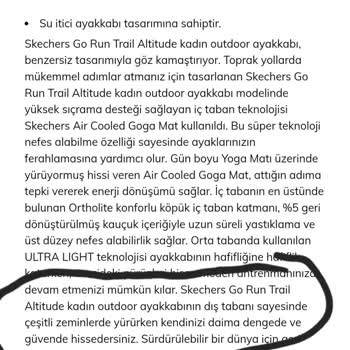 Skechers Tabanı Kayan Outdor Ayakkabı.