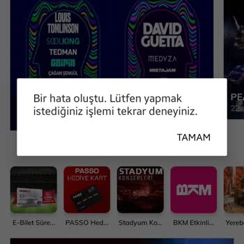 Passolig Acil Dönüş Bekliyorum