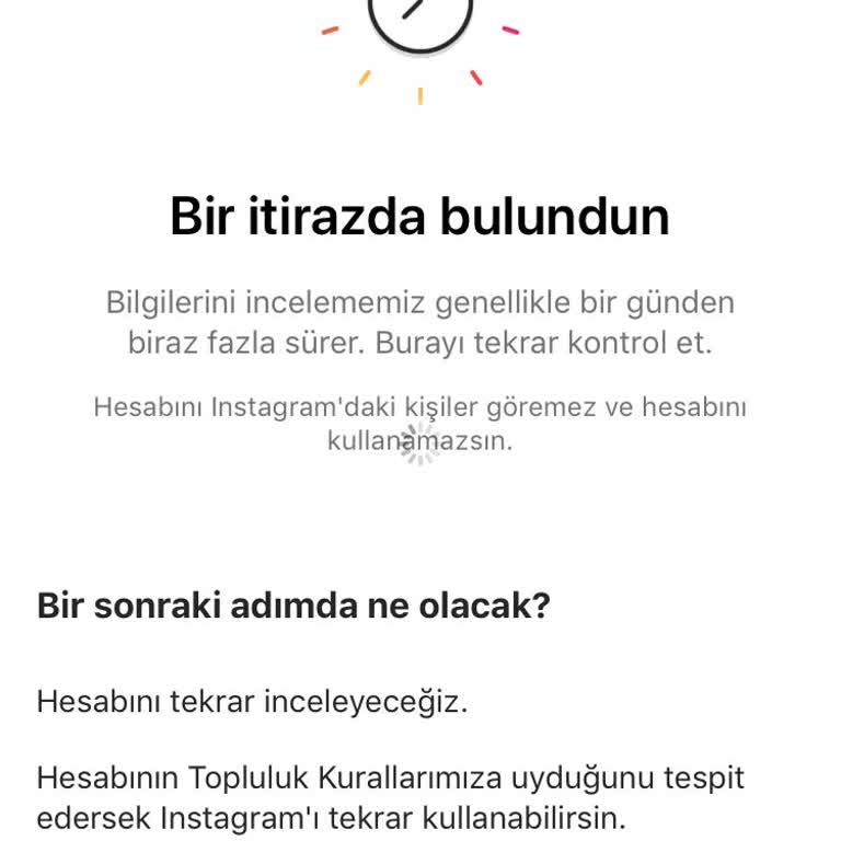 Instagram İnceleme Sürecine Alınan Hesabım!