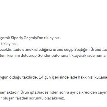 Epttavm - Kusurlu Ürünü Geri Gönderiyor!