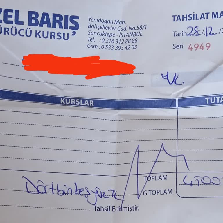 Barış Sürücü Kursları (Yenidoğan) Parama El Koydu!