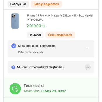 Hepsiburada İade Almama Sorunu