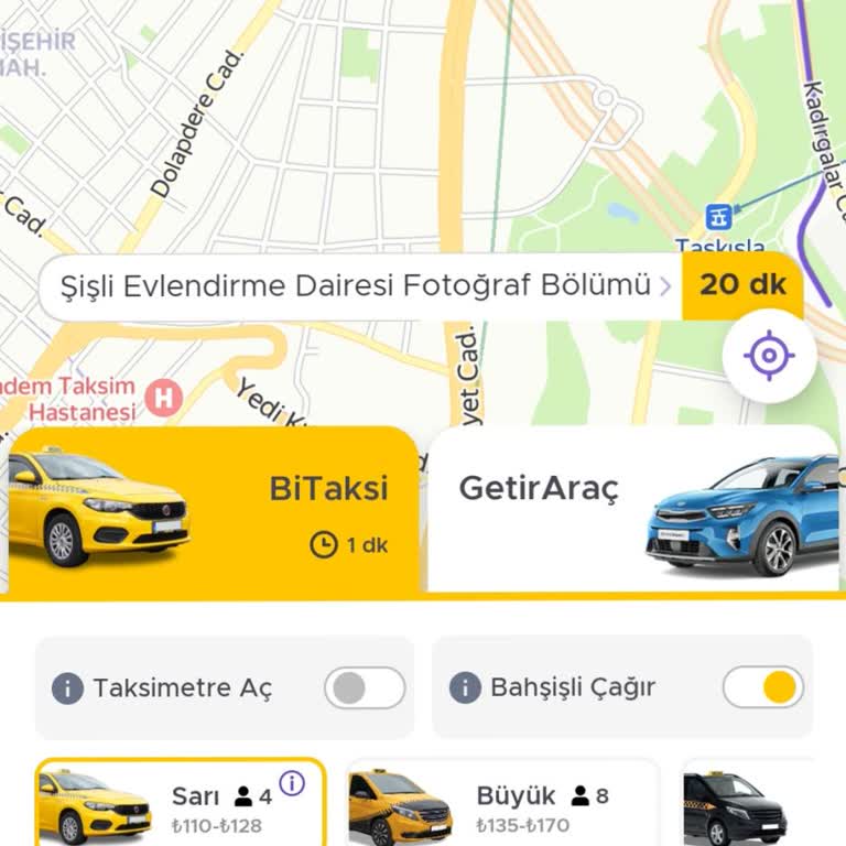 BiTaksi Yanlış Adrese Yolculuk Ve Fahiş Ücret!