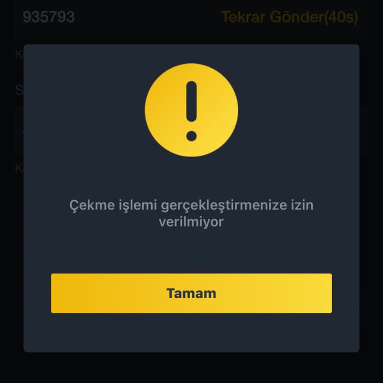 Binance TR Binance Para Çekme Hatası