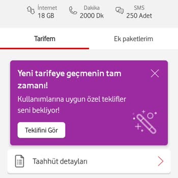 Vodafone Müşteri Hizmetleri Sözünde Durmuyor.