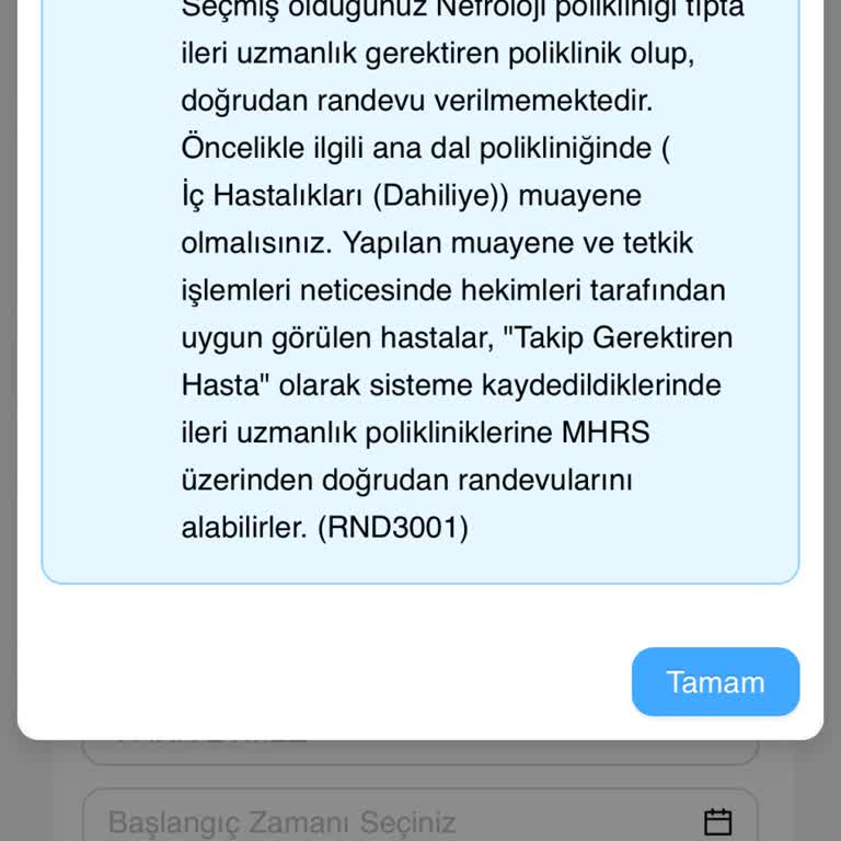 Yan Dala Yönlendirilen Hasta MHRS Sisteminde Görünmüyor!