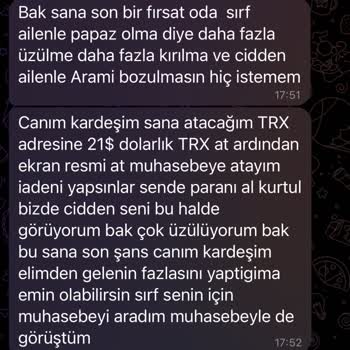 Telegram Üzerinden Kripto Para Katlama Etkinliği Şikayeti