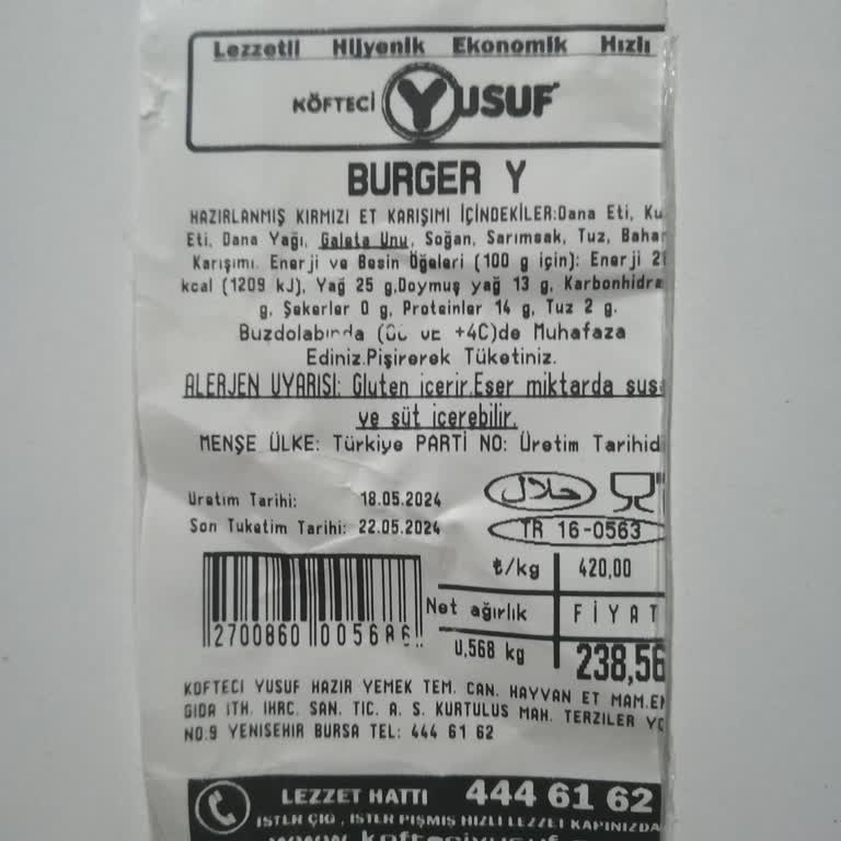 Yemeksepeti Eksik Ürün Geldi