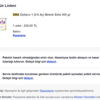 Sma Optipro 1 (0-6 Ay) Ağız Çevresi Kızarıklık