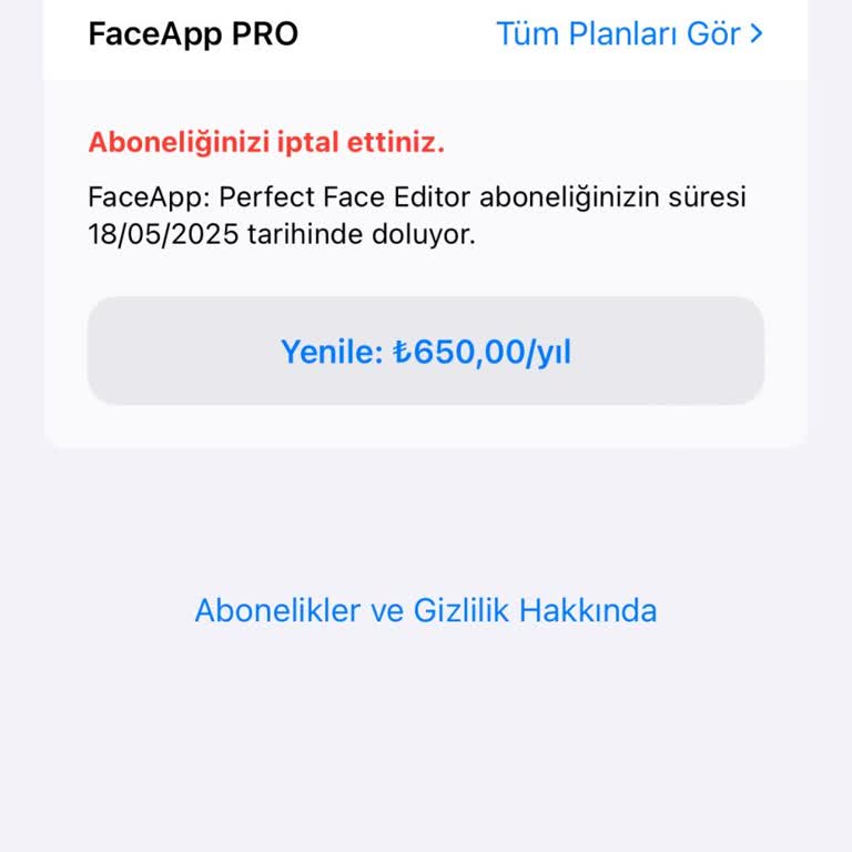 FaceApp'da İstenmeyen Üyelik Ücreti!