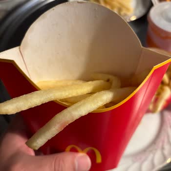 McDonald's Ve Yemeksepeti Eksik Ürün Ve Kırmızı Boya Bulaşmış Patates!