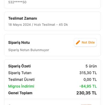 Migros Yenibosna Sanal Market'te Eksik Ve Sorunlu Teslimatlar