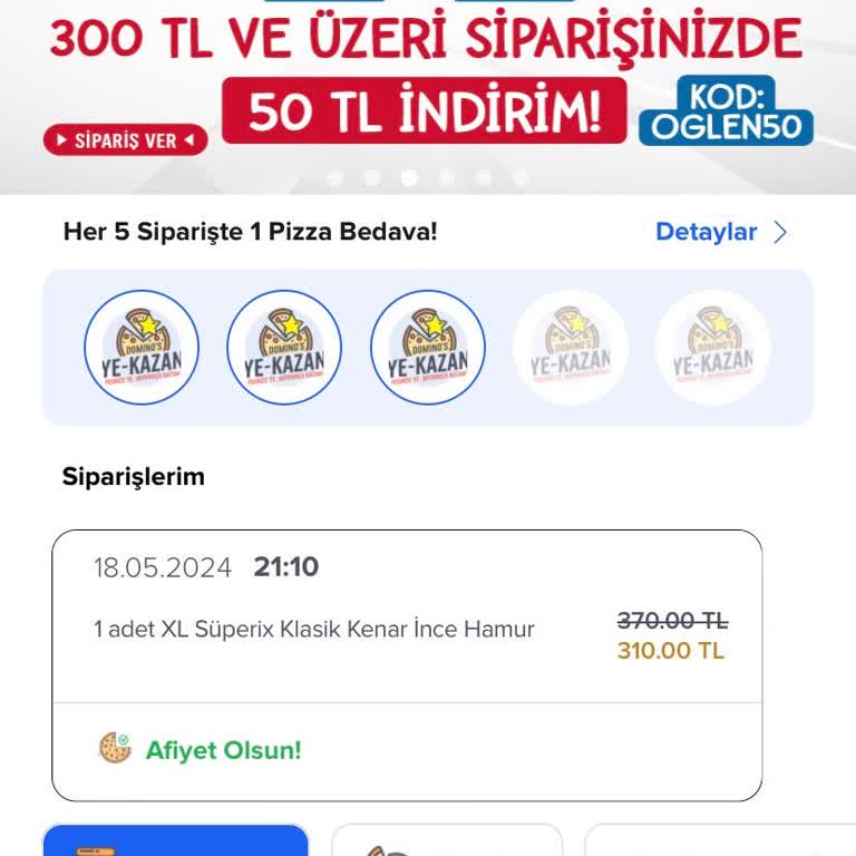 Domino's Sipariş Teslimat Sorunları