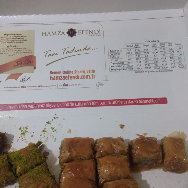 Hamza Efendi Baklava Cevizli Baklavadan Ceviz Kabukları Çıkması!
