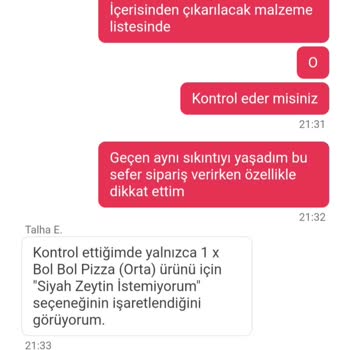 PizzaLazza Yanlış Ürün Gönderip Değişim Sağlamıyor!