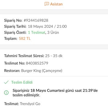 Trendyol GO Para İade Etmiyor