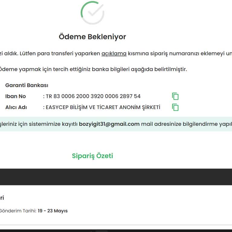 EasyCep Açıklama Yazmayı Unuttum