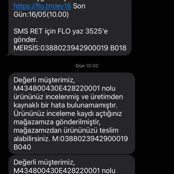 FLO Ayakkabı FLO Değişim Ve İade Yapmadı