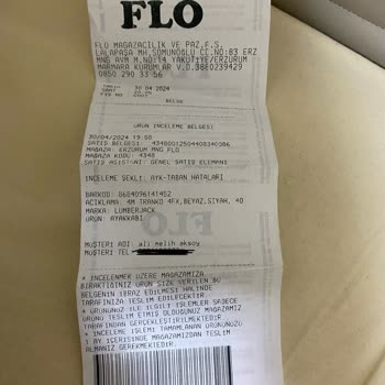 FLO Ayakkabı FLO Değişim Ve İade Yapmadı