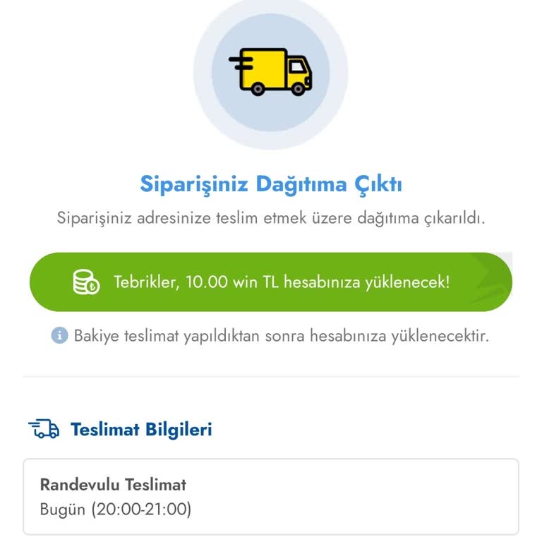 Şok Market Sipariş Verme
