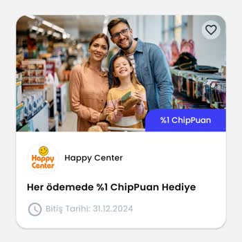 Happy Center Market Chippin Uygulamasını Bilerek Kullanmadı.