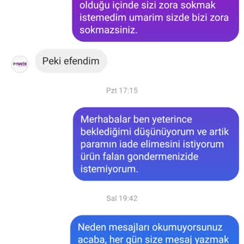 Butik Ponçik 18 Mart Siparişim Hala Gelmedi