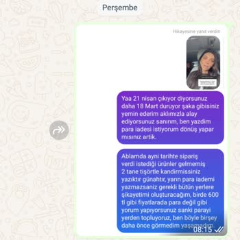 Butik Ponçik 18 Mart Siparişim Hala Gelmedi