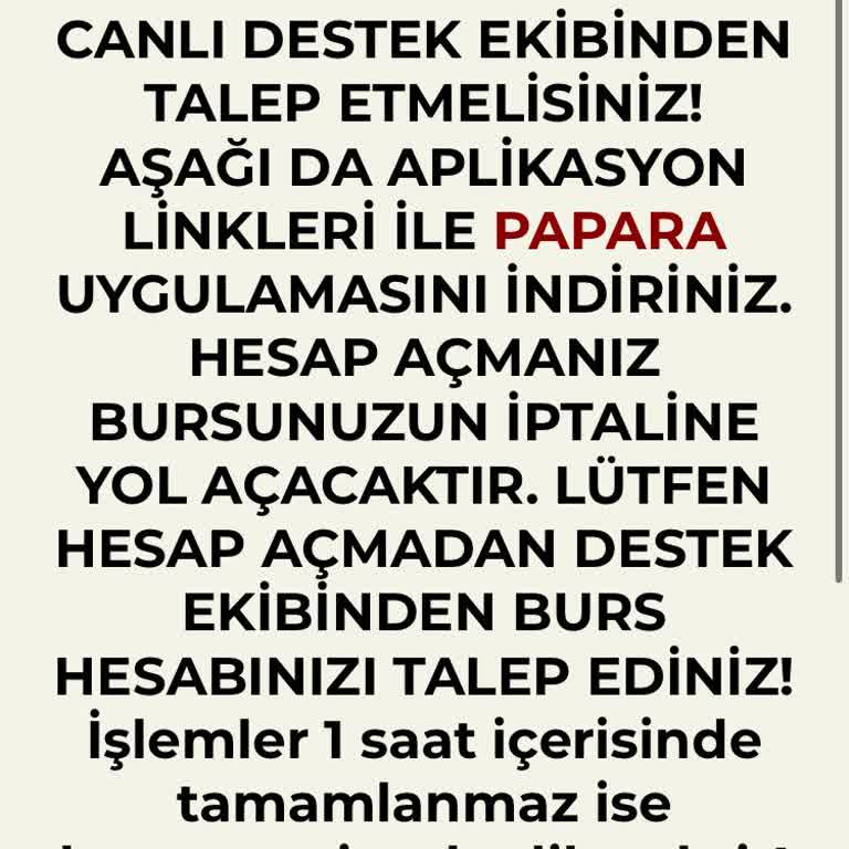 Rüya Düşleri Vakfı (Burs Başvuru) Adıma Hesap Açmam İstendi!