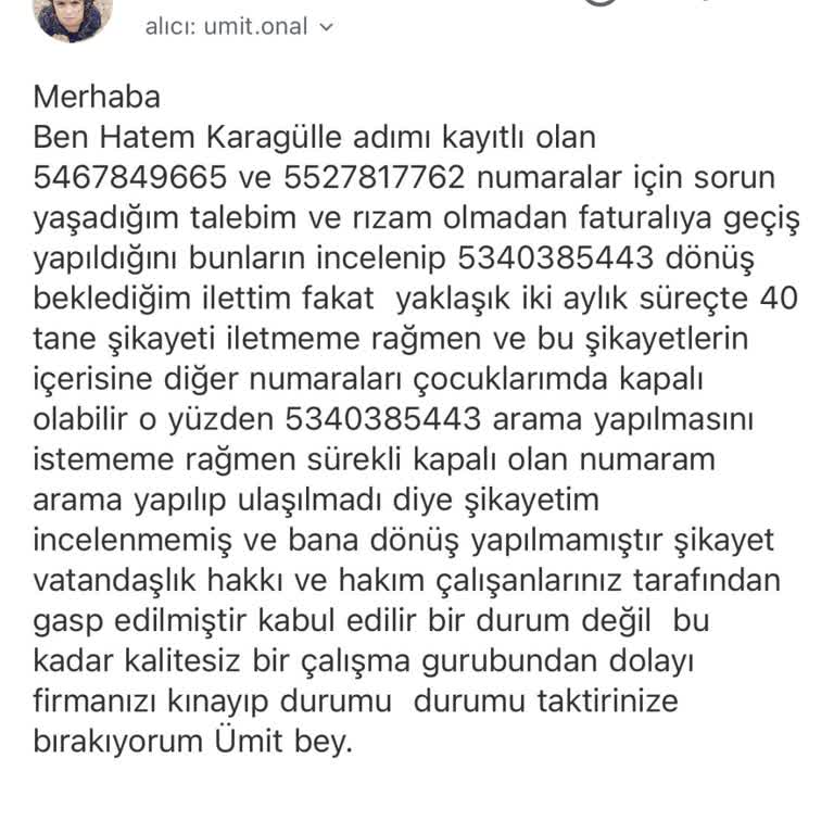 BTK (Bilgi Teknolojileri ve İletişim Kurumu) Talep Dışı İşlem Onaysız Faturalıya Geçiş