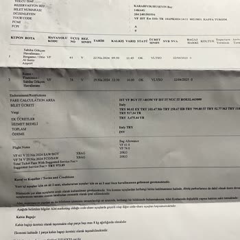 AJet (Anadolu Jet) Haksız Valiz Ücreti