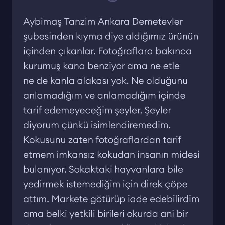 Aybimaş Kıymaya Benzemeyen Kıyma