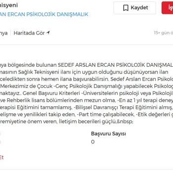 İşin Olsunda Yayımlanan Asılsız İlan